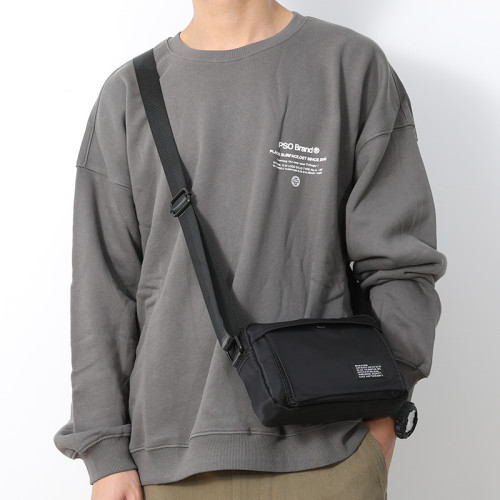 日系小挎包男休閒手機包街頭潮流韓版單肩包牛津布簡約ins斜後後背包