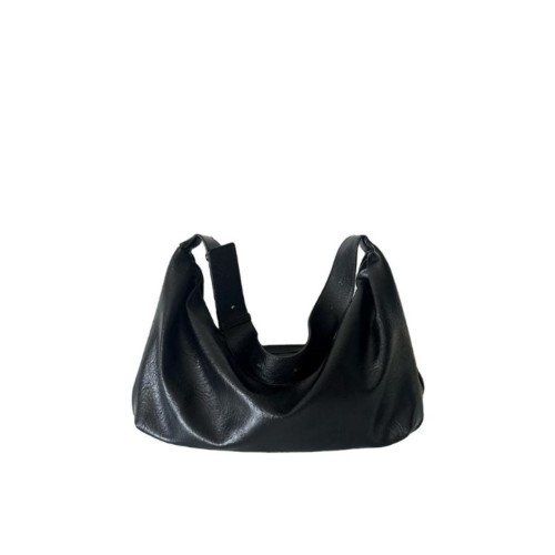 YUEN高級感復古單肩斜背大容量pu托特通勤大包男女流浪月牙包休閒