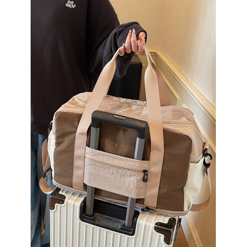 旅行包大容量行李袋斜背手提包運動健身可擴容收納包待産短途出差