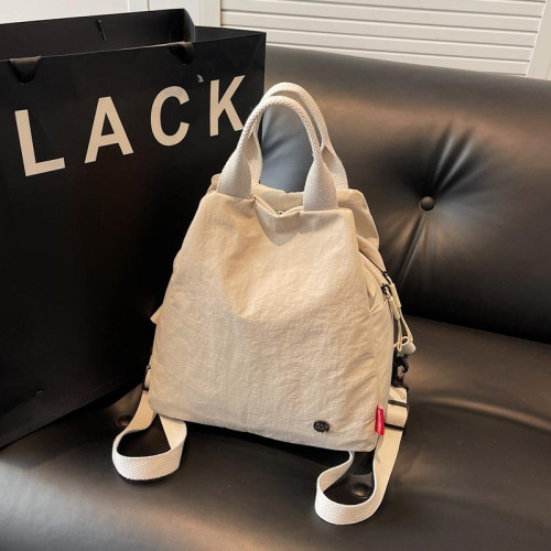 女士輕便休閒包防水運動雙肩包女2025新款潮旅行小後後背包多功能胸包