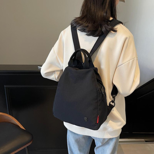 女士輕便休閒包防水運動雙肩包女2025新款潮旅行小後後背包多功能胸包