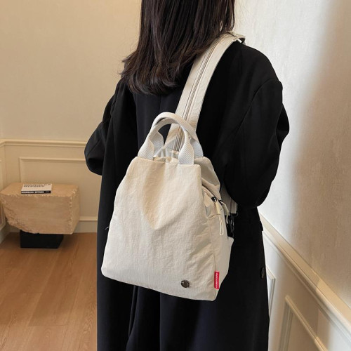 女士輕便休閒包防水運動雙肩包女2025新款潮旅行小後後背包多功能胸包