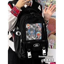 大容量百搭雙肩痛包JK二次元女校園透明基礎紥穀吧唧10cm娃包書包