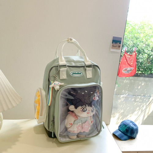 JK書包女生透明包痛包娃包二次元少女學生雙肩後後背包輕便出遊包女童