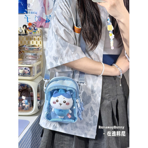 原創小食量基礎款痛包穀子吧唧包簡約二次元追星10cm單肩斜背娃包