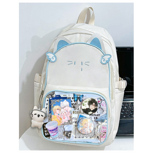 人魚陷落白楚年蘭波痛包吧唧卡片書包雙肩包單肩高顔值紥板大容量