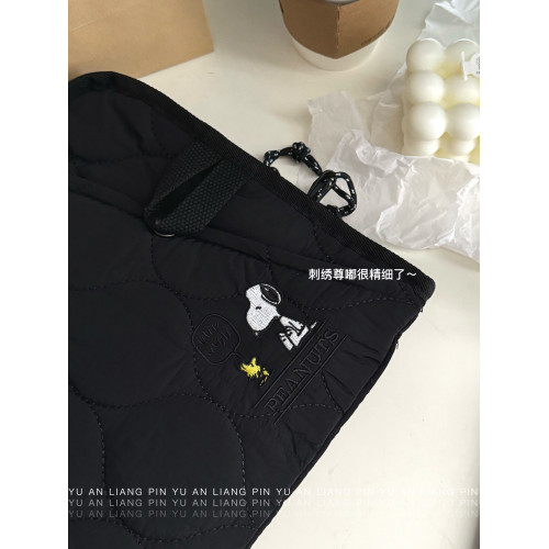 2026新款史努比14寸筆記型電腦包女士通勤手提內膽包超輕斜背防震