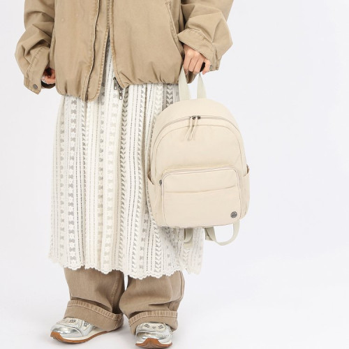 新款簡約百搭防潑水雙肩包日系大學生書包潮流大容量韓版通勤後後背包