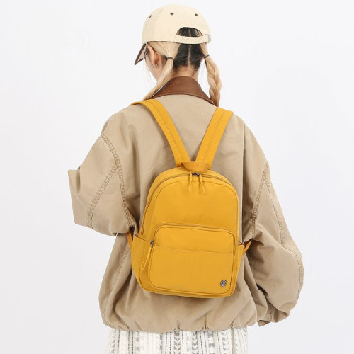 新款簡約百搭防潑水雙肩包日系大學生書包潮流大容量韓版通勤後後背包