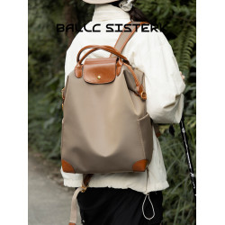 BALLCSISTERK原創輕便大容量尼龍布雙肩包旅行後後背包戶外通勤電腦包