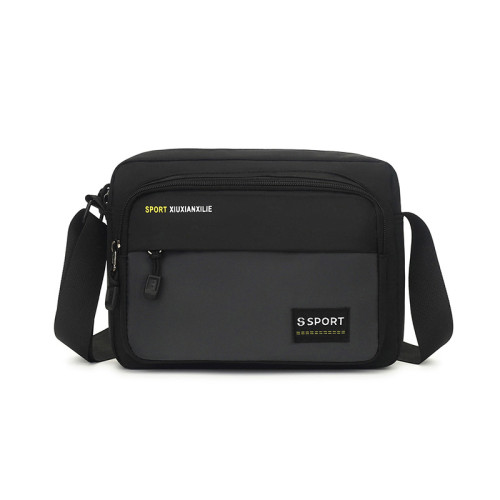 2024潮流男式挎包休閒包男包防水牛津布包單肩包斜後後背包包男士後後背包