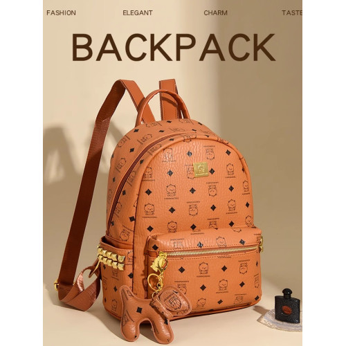 熱門精品新款時尚韓版洋氣鉚釘後後背包印花大容量雙肩包女包百搭學生 熱門精品新款時尚韓版洋氣鉚釘後後背包印花大容量雙肩包女包百搭學生