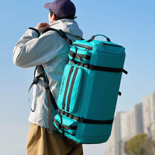 YOUMAI超大容量旅行包健身包雙肩籃球包出差後後背包行李包滑雪包