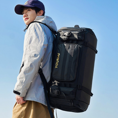 YOUMAI超大容量旅行包健身包雙肩籃球包出差後後背包行李包滑雪包