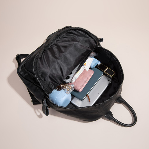 香港2026新款真皮雙肩女士包大容量百搭書包休閒軟皮斜背多用後後背包