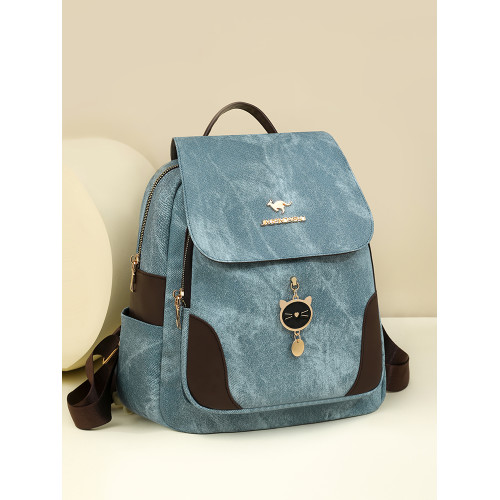 香港品牌高顔值小衆雙肩包包女2025新款洋氣時尚大容量通勤後後背包