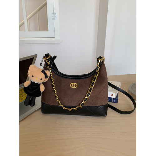 今年流行高級感菱格鏈條包斜後後背包2025新款潮百搭時尚小包包女款