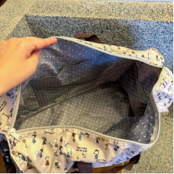 日本史努比旅行袋卡通休閒手提包百搭大容量可套落旅行包收納包