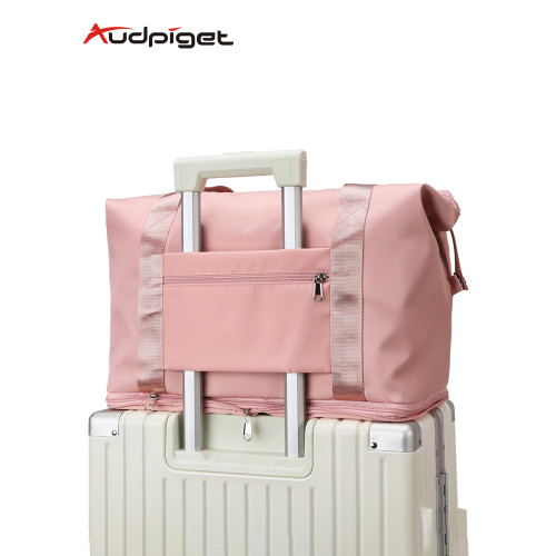 旅行包女可套拉桿箱短途旅遊行李袋大容量手提收納包行李箱附加包