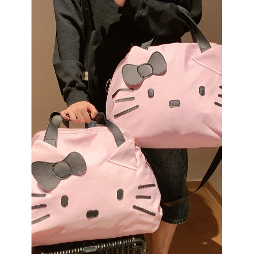 可愛Kitty旅行收納包可掛行李箱可攜式大容量手提單肩包學生化妝包 可愛Kitty旅行收納包可掛行李箱可攜式大容量手提單肩包學生化妝包
