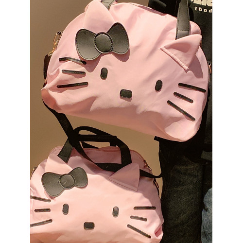 可愛Kitty旅行收納包可掛行李箱可攜式大容量手提單肩包學生化妝包 可愛Kitty旅行收納包可掛行李箱可攜式大容量手提單肩包學生化妝包