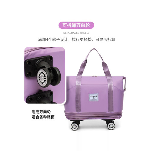 萬向輪出差登機包大容量旅行包可擴容購物袋行李包折曡學生衣服包