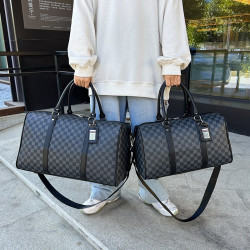 韓版手提行李包男女出差大容量旅行包商務旅遊包單肩斜後後背包健身包