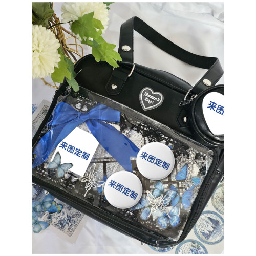 禰豆子單肩包托特包痛包吧唧穀子卡片紥板學生手提包日系學院風