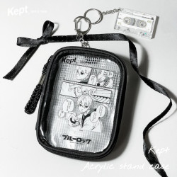 日本Raymay藤井Kept應援推活吧唧穀子收納痛包娃包透明PVC掛包