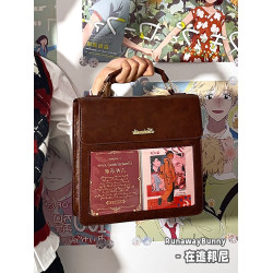 小食量透明穀子痛包製服包日系女可愛甜系PU單肩斜背雙肩包美拉德