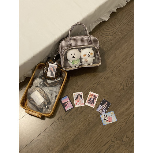 錢一波的痛包｜復古秋冬氛圍感學院雙肩包10cm波點格子娃包二次元