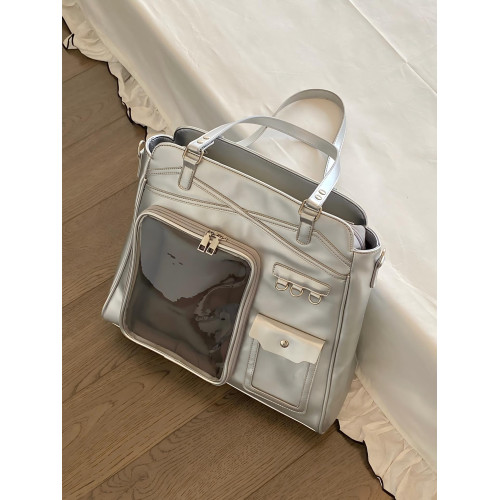 錢一波痛包｜銀色公路巨痛20cm娃卡兩用演唱會藏支架大容量單肩包