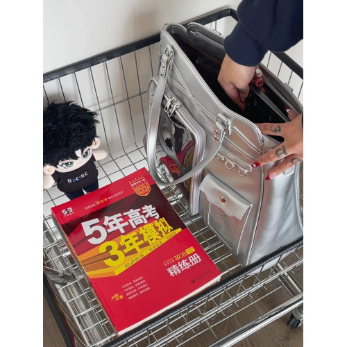 錢一波痛包｜銀色公路巨痛20cm娃卡兩用演唱會藏支架大容量單肩包