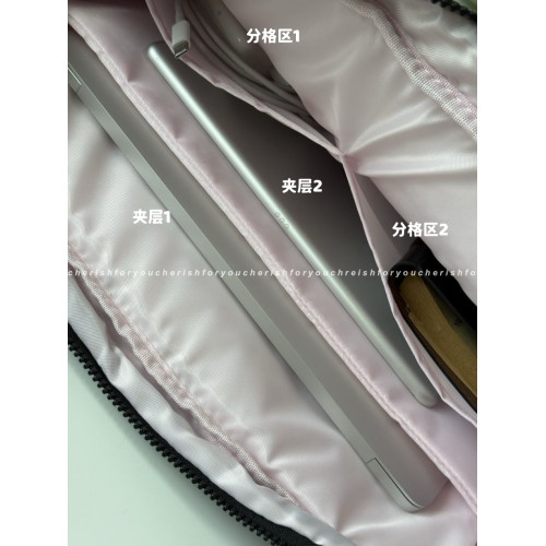 多功能手提電腦包高級感小衆14寸使用於聯想華爲MacBookm4防摔防震筆記型電腦包16寸女通勤百搭ins大容量