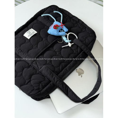 多功能手提電腦包高級感小衆14寸使用於聯想華爲MacBookm4防摔防震筆記型電腦包16寸女通勤百搭ins大容量