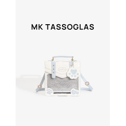 日本MK TASSOGLAS小食量痛包日常百搭透明斜後後背包包二次元徽章吧唧