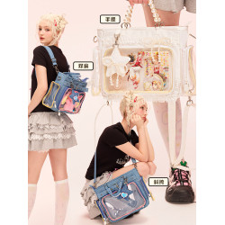 LOLA DESIGN星星珍珠痛包 原創設計曬娃包托特手提單肩大容量背痛