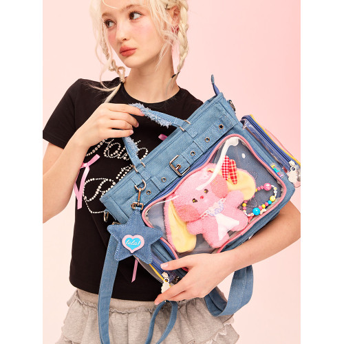 LOLA DESIGN星星珍珠痛包 原創設計曬娃包托特手提單肩大容量背痛