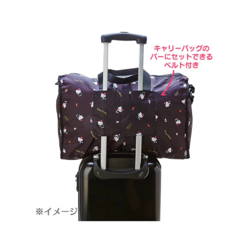 日系Hello Kitty凱蒂貓卡通可愛旅行包大容量可折曡行李包健身包