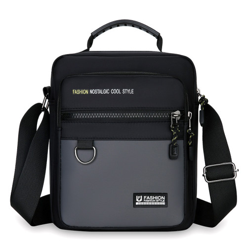 男包牛津布單肩包男斜後後背包休閒帆布包男士包包後後背包小包商務公文包