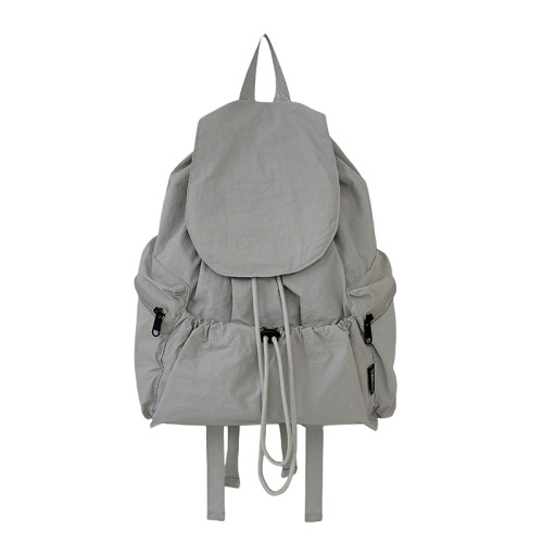 韓版慵懶風小後後背包女輕便戶外旅遊雙肩包小巧女款大學生上課小書包