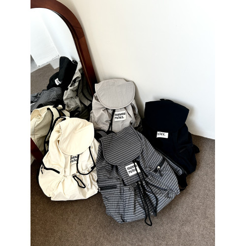 韓版MASMARULEZ大容量雙肩包女學生上課通勤後後背包休閒百搭旅行書包