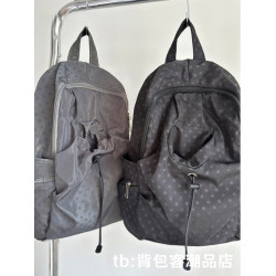 韓系小衆波點書包女休閒學院風後後背包男高中學生輕便旅遊雙肩包ins