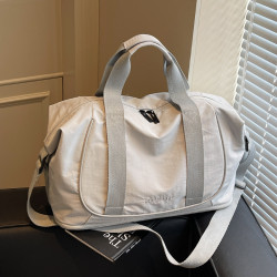 可擴容旅行包女大容量短途旅遊收納行李包手提輕便斜背運動健身包