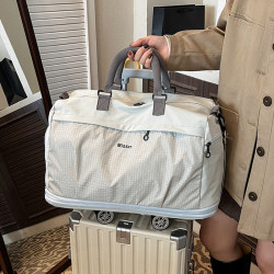 旅行包女滑輪行李袋大容量萬向輪行李包輕便帶輪子折曡旅遊出差袋