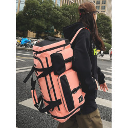 打工行李包女輕便超大容量手提袋短途旅行包雙肩男乾濕分離健身包