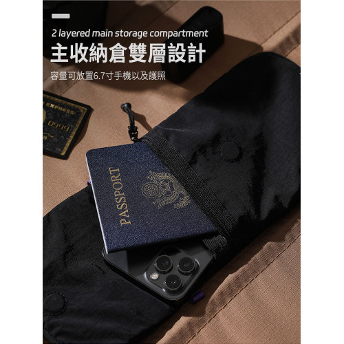 OCE GEAR機能風山系斜後後背包輕量化小掛包手機包大容量可攜式小潮包