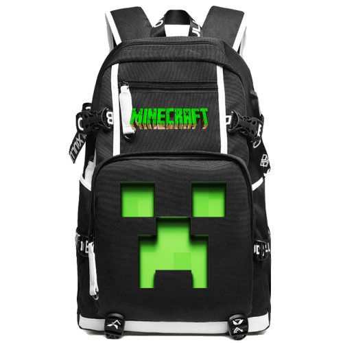 MC我的世界書包男女學生大容量苦力怕後後背包末影人二次元聯名雙肩包