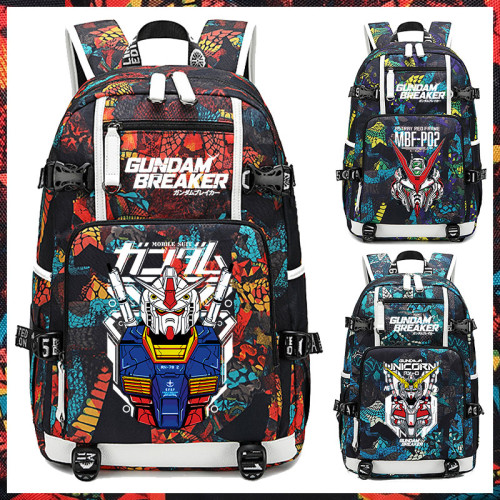 卡迪頓日本動漫高達雙肩包大容量初高中生後後背包潮流小學生書包男