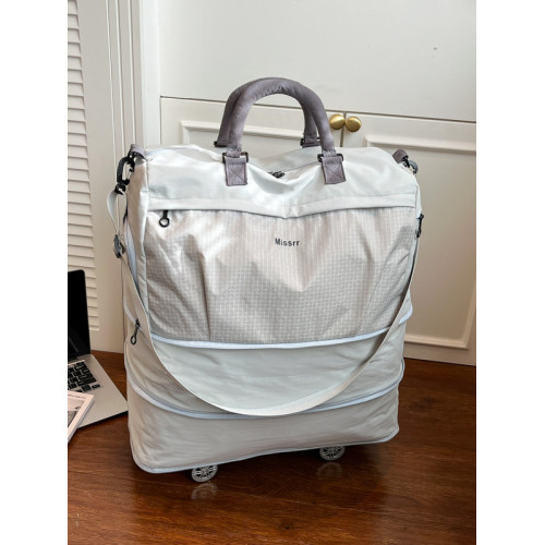 輕便牛津布旅行包大容量出門套拉桿包健身乾濕分離可擴展行李袋女